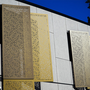 Système <span class=keywords><strong>de</strong></span> <span class=keywords><strong>façade</strong></span> en perforation 3D en zigzag, panneaux perforés dimensionnels personnalisés pour la décoration architecturale - Product Image 3