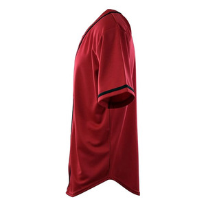 Camiseta de Béisbol Personalizada con Logotipo Impreso, Transpirable, Duradera, Ligera, de Secado Rápido, Cómoda, 100% Poliéster, Cuello en V, Diseño Personalizado para Hombre - Product Image 3