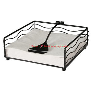 ที่ใส่กระดาษทิชชู่สแตนเลสสุดสร้างสรรค์พร้อมโต๊ะรับประทานอาหารหรูหราสีโรสโกลด์และโลหะเงินสำหรับร้านอาหาร - Product Image 4