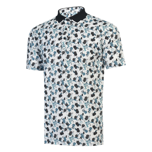 Golf Clothing Custom Pattern Golf Polo Shirt Polyester Spandex 4 Way <b>Stretch</b> Milk Silk Quick Dry High Quality <b>Mens</b> Golf Polos - Product Image 1