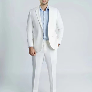 Classy Elegant <b>Mens</b> <b>Wedding</b> <b>Pant</b> <b>Coat</b> <b>Suit</b> Single Breasted <b>Designer</b> Blazer Anti-Wrinkle Slim Fit <b>Pants</b> for Events Office - Product Image 1