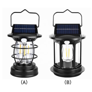 Resistente al calore e infrangibile lanterna da campeggio solare lampada da tenda impermeabile campeggio in riva al lago alpinismo - Product Image 1