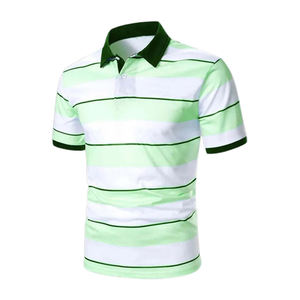 Elegante nuevo diseño de los hombres para los polos Patrón sólido Algodón Ropa de calle Logotipo personalizado Bordado de alta calidad Hecho en fábrica - Product Image 5