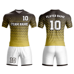 ชุดเล่นฟุตบอลของเด็กผู้ชายชุดฝึกคอวีพิมพ์สีเอง100% โพลีเอสเตอร์แห้งเร็วออกแบบได้ตามต้องการ - Product Image 2