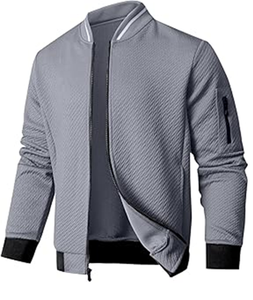 Veste décontractée légère pour homme, coupe ample, veste bomber élégante - Product Image 3