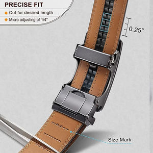 Cinturón de Cuero Vacuno de Alta Calidad para Hombre, Estilo Casual con Logotipo Personalizado y Hebilla de Acero, Cinturón de Cuero para Hombre - Product Image 4