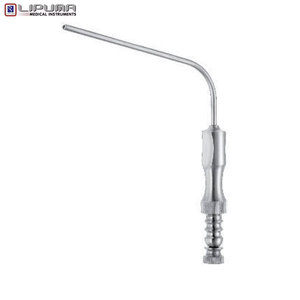 Cánula de Succión de Alta Calidad de 13 cm/5 Pulgadas con Corte Integrado para los Dedos y Estilete de 90 Grados, Instrumentos Médicos de Seguridad - Product Image 1