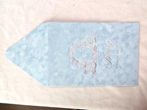 Blush Rose Argent Feuille Logo <span class=keywords><strong>Couronne</strong></span> A7 Enveloppes <span class=keywords><strong>De</strong></span> Velours Verticales pour Invitations <span class=keywords><strong>De</strong></span> Mariage 5x7 Enveloppes <span class=keywords><strong>De</strong></span> Quinceanera En Velours Bourgogne - Product Image 5