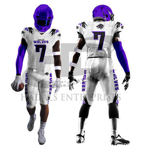 Uniforme de football américain à bas prix, service OEM, nouveau style, design personnalisé - Product Image 2