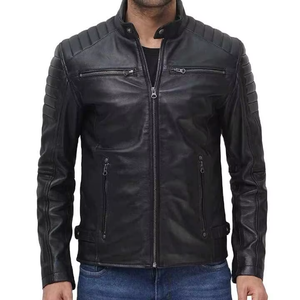 Chaqueta de Cuero Vacuno Genuino de Primera Calidad para Hombre, Chaqueta de Moda de Alta Calidad Totalmente Personalizada de Manga Larga - Product Image 6