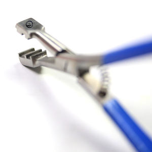 Pince à extensions de cheveux en acier inoxydable avec poignée orange, 6 mm, outil à micro-perles pour la formation de capsules, outils professionnels de salon - Product Image 2