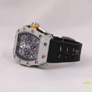 นาฬิกาข้อมือสไตล์วินเทจทำจากเพชรสำหรับใส่ไปห้องแล็บฮิปฮอป - Product Image 3