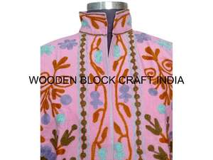 Veste de fête printanière pour femme, magnifique, faite à la main, nouvelle tendance, tissu de canard, broderie suzani, motif floral, taille unique, courte, hiver - Product Image 3