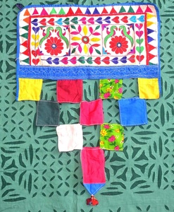 Cenefa de puerta étnica colorida Toran Vintage o decoración de ventana | Tapiz de pared bohemio para puerta tribal - Product Image 1