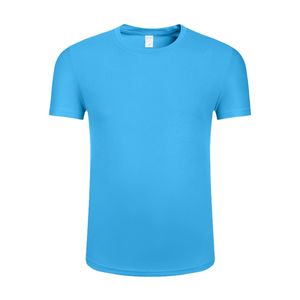 Gran oferta, camiseta 100 de poliéster con cuello redondo, camiseta informal para correr, camisetas a granel de verano de secado rápido, camiseta para hombres, envío DDP - Product Image 1
