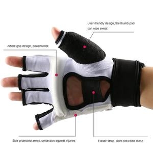 El último diseño Buen precio y buen material Servicios OEM WTF Taekwondo Guantes de mano Venta al por mayor Protección de manos - Product Image 3