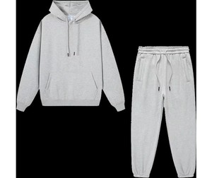 2024 Tech Fleece High Quality Men's Gym Sportswear Solid Color <b>Plain</b> <b>Tracksuit</b> Set Winter Logo Feature - Product Image 5