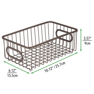 Premium Quality <b>Wire</b> <b>Basket</b> with Handle Premium Quality Laundry Storage and Food Fruit Vegetable Storage <b>Basket</b> - Product Image 2