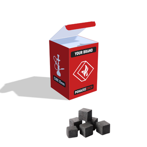 Calidad Premium Indonesia Coco Shisha Carbón Hookah Carbón de carbón Briqueta Natural Coco Shell Carbón OEM Etiqueta Privada - Product Image 1