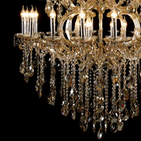 Lustre en cristal de luxe européen à la mode, luminaire en verre, art déco, designer, branche, pour villa, hall d'entrée, escalier
