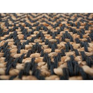 พรมทอแบนสีเบจและสีน้ำตาลลายเชฟรอนและลายทางจากเส้นใยปอกระเจาและป่าน สำหรับห้องนั่งเล่นหรือห้องนอน รุ่น PDJT-660 - Product Image 3