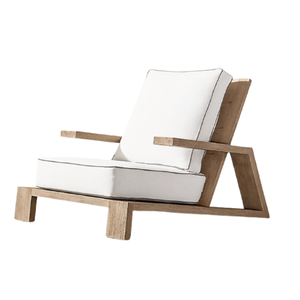 Sofá de jardín para exteriores e interiores Sofá de un asiento de madera de teca Materiales de alta calidad Sofá individual Precio al por mayor de fábrica directo - Product Image 1