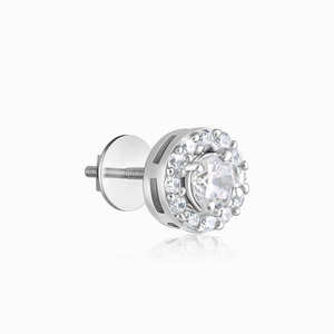 Boucles d'oreilles élégantes en zircon argenté Motif géométrique en diamant taillé en poire Plaqué or rose pour fêtes et fiançailles - Product Image 6