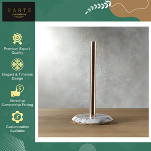 Superior Quality Custom Logo Eco-Friendly Durable Modern Design Marble Metal Kitchen <b>Tissue</b> <b>Paper</b> Holder for Home Hotel Use - Product Image 4
