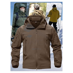 แจ็กเก็ตซอฟต์เชลล์ยุทธวิธีสำหรับผู้ชายมีโลโก้ที่กำหนดเองทนทานสวมใส่สบายและมีประสิทธิภาพสูง - Product Image 6