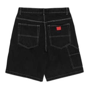 Shorts en jean pour homme, fabrication de denim, streetwear, personnalisés, uni, lavage vintage, haute qualité, respirant, taille élastique, séchage rapide - Product Image 3