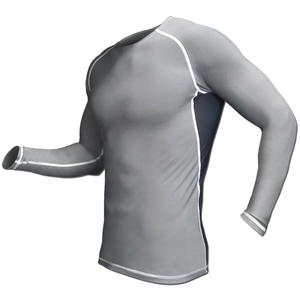 100% Spandex Respirant et Séchage Rapide Personnalisable Logo Impression Conception Unique Long MMA Rash Guard-Motif Uni Durable - Product Image 1