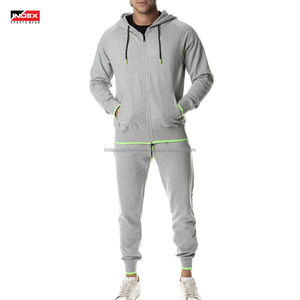 Ensemble de survêtement décontracté pour homme, taille plus, respirant, 100% coton, avec cordon de serrage, service OEM - Product Image 1