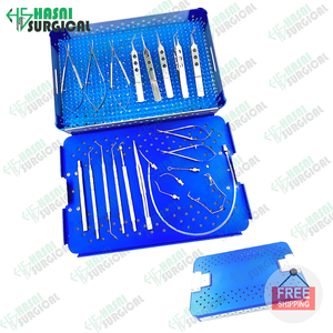 Nueva llegada del conjunto de cirugía de cataratas Buena mano de obra durante las cirugías de cataratas por los instrumentos quirúrgicos Hasni - Product Image 6