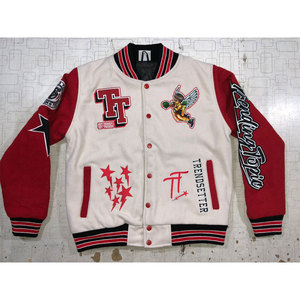 Wholesale Custom Logo Men's Varsity <b>Jacket</b> Bomber Letterman College Plus Size Baseball Varsity <b>Jackets</b> - Product Image 1