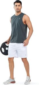 Marque privée Short d'entraînement pour homme Pantalon d'entraînement à taille élastique avec poche pour téléphone Vêtements de sport légers à motif solide à séchage rapide - Product Image 5
