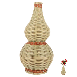Vase tissé en bambou pour décor naturel fleur élégante fabriquée au Vietnam matériau écologique pour la décoration intérieure et la vaisselle en gros - Product Image 1