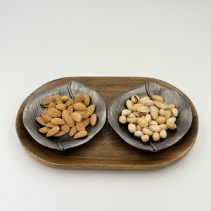 Accessoires de maison de haute qualité, bols à servir en aluminium métallique imprimés sur mesure, modèles peints sur le thème des fruits, technique de placage - Product Image 1