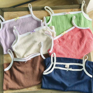 Conjunto de Camiseta sin Mangas para Niños, 100% Algodón Orgánico Certificado GOTS, a Base de Plantas, Hipoalergénico, Servicios OEM ODM, MOQ Bajo, Hecho en Vietnam - Product Image 1