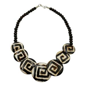 Handcrafted Natural Buffalo Horn <b>Bib</b> <b>Necklace</b> Eco-Friendly Statement Jewelry for Women in Tribal and Ethnic Styles - Product Image 2