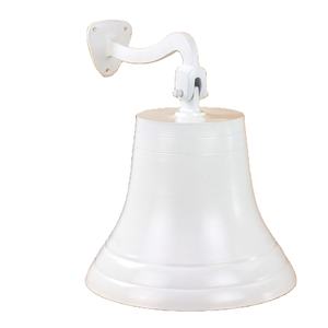 Cloche Premium en aluminium coulé du navire nautique de la marine | Cadeaux de décoration de chambre d'enfant (3 pouces, blanc) - Product Image 1