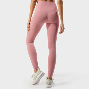Venta al por mayor de mallas personalizadas para mujer, pantalones de yoga ajustados de tela suave para mujer, mallas de alta calidad hechas en Pakistán - Product Image 2