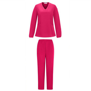 Wholesale Custom Medical <b>Doctor</b> Scrubs Cotton Polyester Canvas Stretchy Hospital Uniforms Unisex <b>Sets</b> Needle Detection - Product Image 4