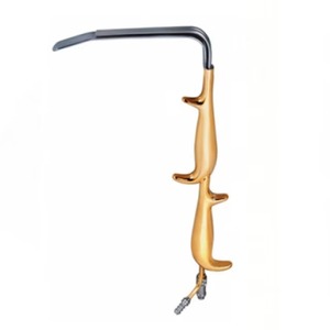 Retractor Quirúrgico de Fibra Óptica Estilo Ferriera, Manual, de Acero Inoxidable de Alta Calidad, Extremo Liso, Doble Mango, Instrumento Médico - Product Image 5