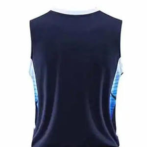 Le polyester matériel durable manufacturé professionnel a fait l'uniforme anti-ride de basket-ball pour les hommes - Product Image 5