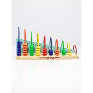 UATOYS Ábaco Clásico de Madera Personalizable, Juguete Educativo de Rompecabezas para el Aprendizaje Temprano de Aritmética para Niños - Product Image 1