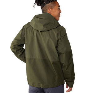 เสื้อแจ็คเก็ตกันฝนแบบมีฮู้ดสำหรับผู้ชาย ผ้าไนลอนระบายอากาศ กันน้ำ ป้องกันแบคทีเรีย สไตล์สตรีทแวร์ เหมาะสำหรับกิจกรรมกลางแจ้งและการเดินทาง - Product Image 3