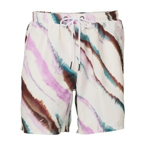 Pantalon d'été décontracté avec taille élastique, design sublimé, short en maille, motif solide pour le sport, vêtements de plage imprimés - Product Image 1