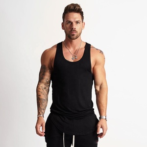 Men's tank Top Pakistan Made Best Quality Men Quick Dry Tank Top White Plain <b>Dye</b> Solid O-Neck 100% Cotton Casual Muscle Tank Top - Product Image 3