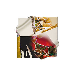 Pañuelo Cuadrado de Crepé Satinado Pierre Cardin 90x90 - Mezcla de Seda de Moda para Invierno - Product Image 1