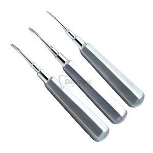 IMPLANTES DENTRICOS Certificado CE Clase I Juego de instrumentos de cirugía oral dental profesional Elevador de raíz de acero inoxidable manual liso - Product Image 3